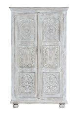 Giner and Colomer - Mango Wood Cabinet (2 Doors, 3 Shelves, Hanging Bar)