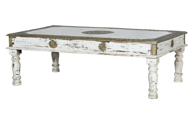 Giner and Colomer - Mango Wood Coffee Table With Bronze Details