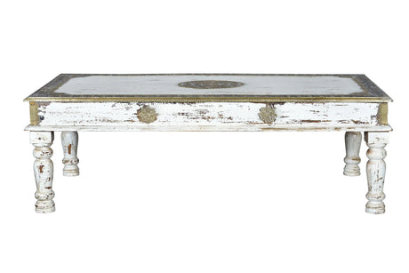 Giner and Colomer - Mango Wood Coffee Table With Bronze Details