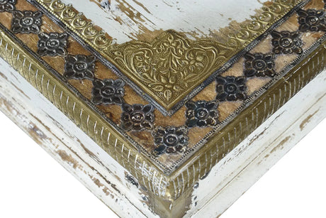 Giner and Colomer - Mango Wood Coffee Table With Bronze Details