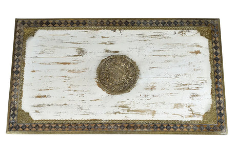 Giner and Colomer - Mango Wood Coffee Table With Bronze Details