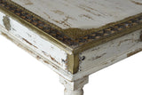 Giner and Colomer - Mango Wood Coffee Table With Bronze Details