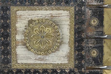 Giner and Colomer - Mango Wood Chest With Top Opening & Bronze Details