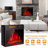 64cm Electric Fireplace Wall Mounted with Remote and Thermostat