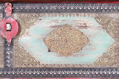Giner and Colomer - Mango Wood Chest With Top Opening & Bronze Details