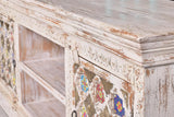 Giner and Colomer - 2-Door Mango Wood TV Stand (Ceramic & Bronze Doors)