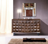Giner and Colomer - Rosewood Sideboard With 3 Doors & 4 Drawers, Iron Feet