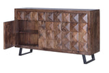 Giner and Colomer - Rosewood Sideboard With 3 Doors & 4 Drawers, Iron Feet