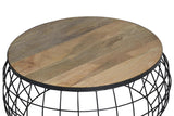 Giner and Colomer - 2-Table Nesting Tables (Mango Wood & Iron)