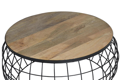 Giner and Colomer - 2-Table Nesting Tables (Mango Wood & Iron)