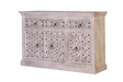 Giner and Colomer - Mango Wood Sideboard (3 Doors, 3 Drawers, Iron Details)