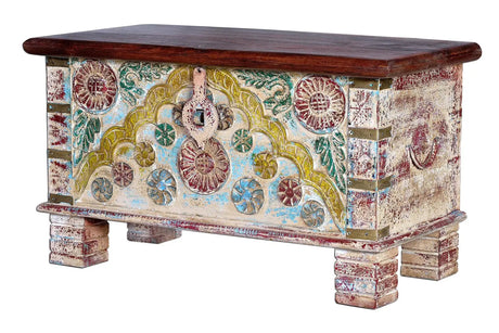 Giner and Colomer - Mango Wood Chest With Top Opening