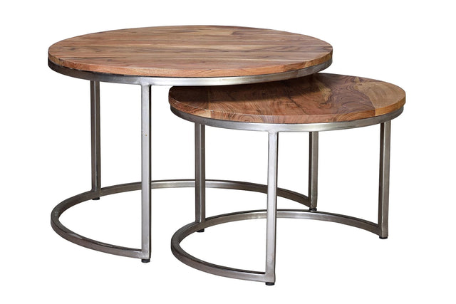 Giner and Colomer - Set Of 2 Nesting Tables In Mango Wood