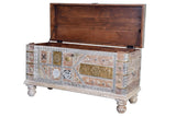 Giner and Colomer - Mango Wood Chest With Bronze Details & Top Opening