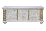 Giner and Colomer - Mango Wood Chest With Top Opening & Bronze Details