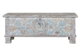 Giner and Colomer - Mango Wood Chest With Bronze Details & Top Opening