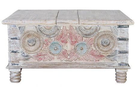 Giner and Colomer - Mango Wood Coffee Table With Top Opening (90 x 90)