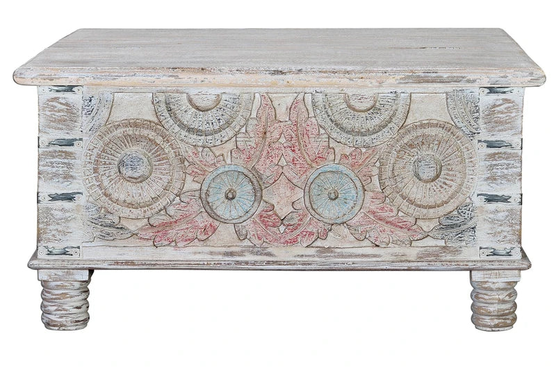 Giner and Colomer - Mango Wood Coffee Table With Top Opening (90 x 90)