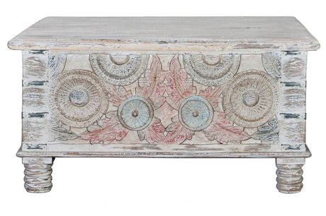 Giner and Colomer - Mango Wood Coffee Table With Top Opening (90 x 90)