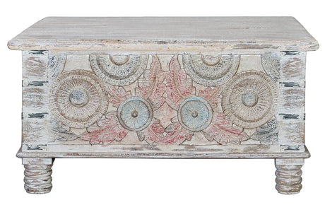 Giner and Colomer - Mango Wood Coffee Table With Top Opening (90 x 90)