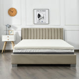 Memory Foam and Pressure Relief Mattress Topper with Washable Cover-Size 1