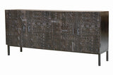 Giner and Colomer - Hand-Carved Hieroglyphic Mango Wood Sideboard (180 cm)