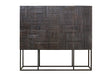 Giner and Colomer - 4-Door Display Cabinet In Mango Wood With Hieroglyphic Detail