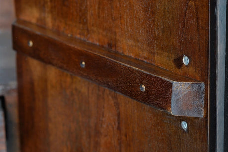 Giner and Colomer - 4-Door Display Cabinet In Mango Wood With Hieroglyphic Detail