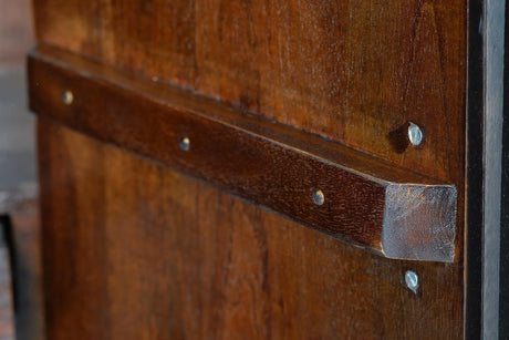 Giner and Colomer - 4-Door Display Cabinet In Mango Wood With Hieroglyphic Detail