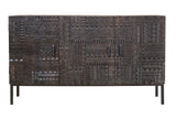 Giner and Colomer - Hand-Carved Hieroglyphic Mango Wood Sideboard (150 cm)