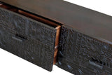 Giner and Colomer - Hieroglyphic Mango Wood TV Stand (3 Drawers)