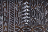 Giner and Colomer - Hand-Carved Hieroglyphic Mango Wood Console (2 Drawers)