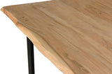 Giner and Colomer - Acacia Wood Dining Table With Iron Legs (200 x 100)