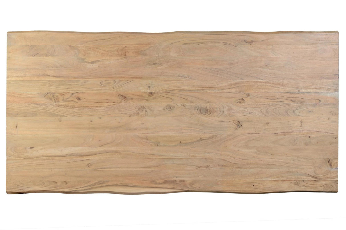 Giner and Colomer - Acacia Wood Dining Table With Iron Legs (180 x 90)