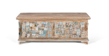 Giner and Colomer - Mango & Recycled Wood Chest With Large Storage (Top Opening)