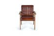 Giner and Colomer - Leather Armchair With Wooden Frame