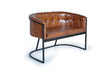 Giner and Colomer - Leather Sofa With Metal Frame (115 cm)