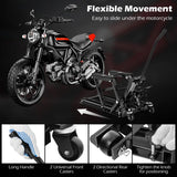 680 kg Motorcycle Hydraulic Lift with 3-Level Height Adjustable Platform-Black