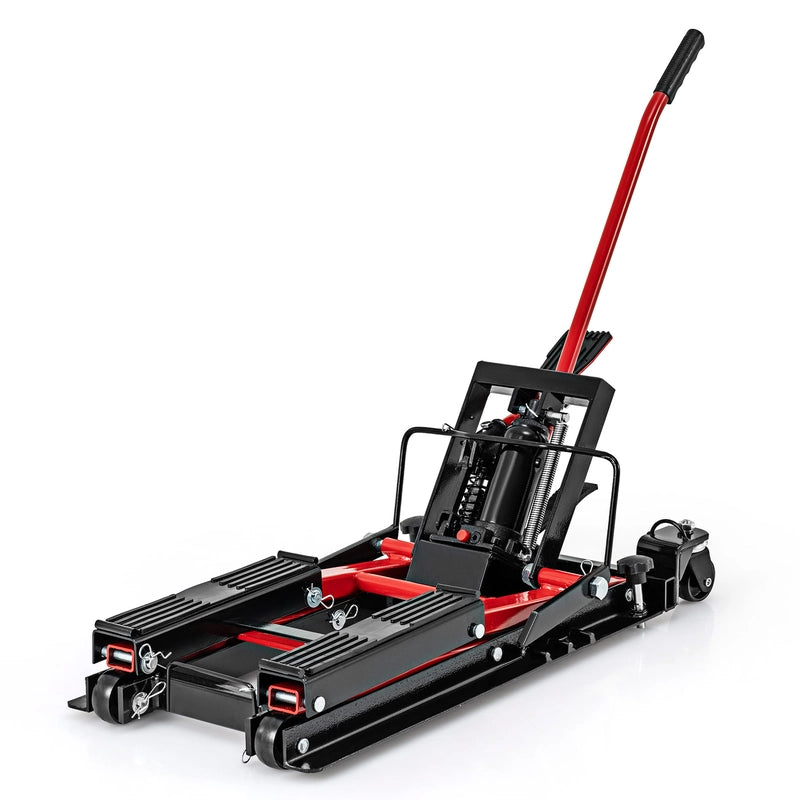 680 kg Motorcycle Hydraulic Lift with 3-Level Height Adjustable Platform-Red