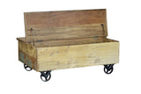 Giner and Colomer - Recycled Wood Coffee Table (5 Drawers, Lift Top)
