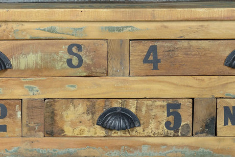 Giner and Colomer - Recycled Wood Coffee Table (5 Drawers, Lift Top)