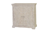 Giner and Colomer - 2-Door Chest Of Drawers In Mango Wood With Interior Shelf