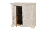 Giner and Colomer - 2-Door Chest Of Drawers In Mango Wood With Interior Shelf