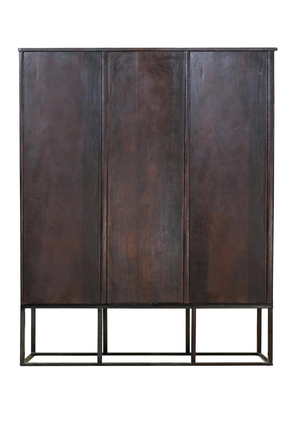 Giner and Colomer - 3-Door Mango Wood Display Cabinet & Metal Base