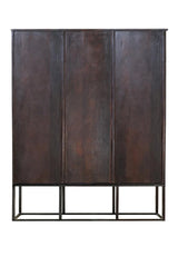 Giner and Colomer - 3-Door Mango Wood Display Cabinet & Metal Base