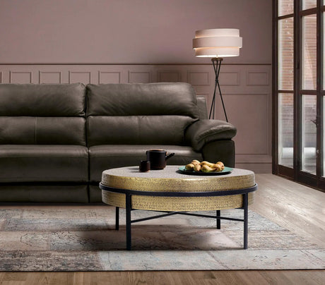 Giner and Colomer - Coffee Table With Bronze Top & Iron Base