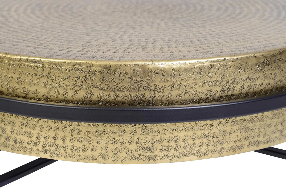 Giner and Colomer - Coffee Table With Bronze Top & Iron Base