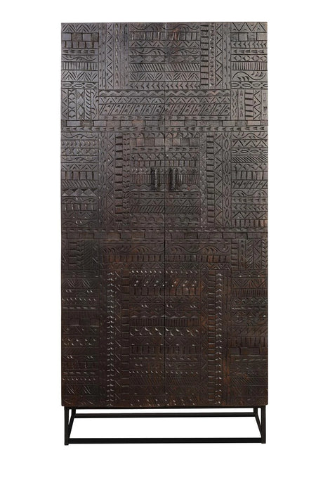 Giner and Colomer - Mango Wood Cabinet With Iron Base (W90 x H180)