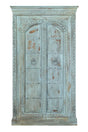 Giner and Colomer - 2-Door Mango Wood Cabinet With 3 Shelves (Crackled Finish)