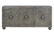 Giner and Colomer - 3-Door Mango Wood Sideboard With Handmade Door Details